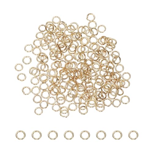 sourcing map Offene Binderinge, 5 mm, geteilter Metall-O-Ring, 0,7 mm dick, Schlüsselanhänger-Verbinderring für Schmuckherstellung, DIY, Halsketten, Armbänder, Ohrringe, Basteln, K-Gold, 200 Stück sourcing map Offene Binderinge, 5 mm, geteilter Metall-O-Ring, 0,7 mm dick, Schlüsselanhänger-Verbinderring für Schmuckherstellung, DIY, Halsketten, Armbänder, Ohrringe, Basteln, K-Gold, 200 Stück von sourcing map