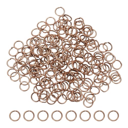 sourcing map Offene Binderinge, 7 mm, geteilter Metall-O-Ring, 0,7 mm dick, Schlüsselanhänger, Verbindungsring für Schmuckherstellung, DIY, Halsketten, Armbänder, Ohrringe, Bastelarbeiten, Kupfer, 200 sourcing map Offene Binderinge, 7 mm, geteilter Metall-O-Ring, 0,7 mm dick, Schlüsselanhänger, Verbindungsring für Schmuckherstellung, DIY, Halsketten, Armbänder, Ohrringe, Bastelarbeiten, Kupfer, 200 von sourcing map