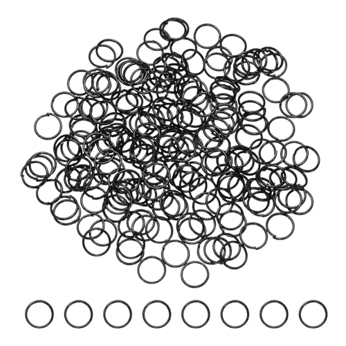 sourcing map Offene Binderinge, 7 mm, geteilter Metall-O-Ring, 0,7 mm dick, Schlüsselanhänger, Verbindungsring für Schmuckherstellung, DIY, Halsketten, Armbänder, Ohrringe, Bastelarbeiten, Schwarz sourcing map Offene Binderinge, 7 mm, geteilter Metall-O-Ring, 0,7 mm dick, Schlüsselanhänger, Verbindungsring für Schmuckherstellung, DIY, Halsketten, Armbänder, Ohrringe, Bastelarbeiten, Schwarz von sourcing map