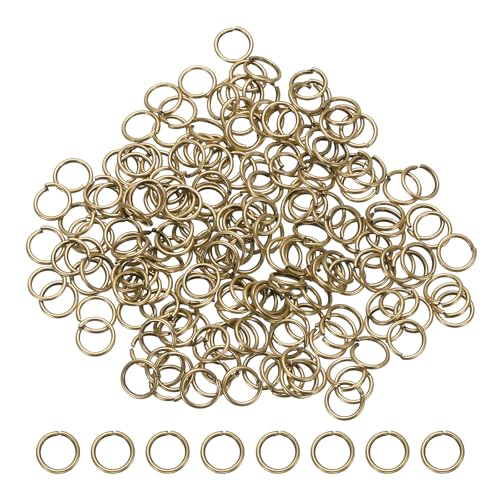 sourcing map Offene Binderinge, 7 mm, geteilter Metall-O-Ring, 0,7 mm dick, Schlüsselanhänger, Verbindungsring für Schmuckherstellung, DIY, Halsketten, Armbänder, Ohrringe, Basteln, Bronze, 200 Stück sourcing map Offene Binderinge, 7 mm, geteilter Metall-O-Ring, 0,7 mm dick, Schlüsselanhänger, Verbindungsring für Schmuckherstellung, DIY, Halsketten, Armbänder, Ohrringe, Basteln, Bronze, 200 Stück von sourcing map