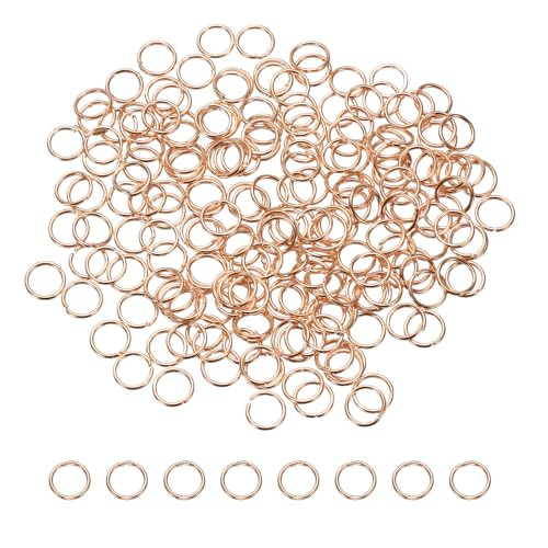 sourcing map Offene Binderinge, 7 mm, geteilter Metall-O-Ring, 0,7 mm dick, Schlüsselanhänger, Verbindungsring für Schmuckherstellung, DIY, Halsketten, Armbänder, Ohrringe, Handwerk, Roségold, 200 sourcing map Offene Binderinge, 7 mm, geteilter Metall-O-Ring, 0,7 mm dick, Schlüsselanhänger, Verbindungsring für Schmuckherstellung, DIY, Halsketten, Armbänder, Ohrringe, Handwerk, Roségold, 200 von sourcing map