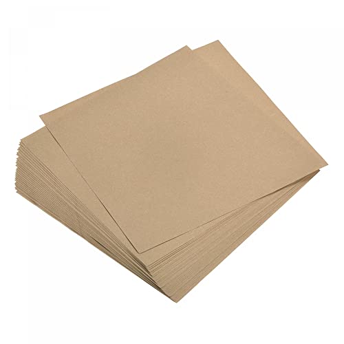 sourcing map Origami Papier Beidseitig Khaki 5,9"x5,9" Viereckig für DIY 50 Blätter von sourcing map