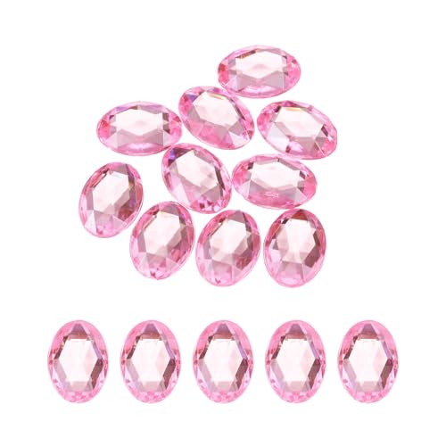 sourcing map Ovale Acryl-Edelsteine, 30 x 40 mm, flache Rückseite, künstliche Strasssteine für Bastelarbeiten, Perlen, Hochzeit, Party, Gesichtsbemalung, Schmuckherstellung, Rosa, 10 Stück sourcing map Ovale Acryl-Edelsteine, 30 x 40 mm, flache Rückseite, künstliche Strasssteine für Bastelarbeiten, Perlen, Hochzeit, Party, Gesichtsbemalung, Schmuckherstellung, Rosa, 10 Stück von sourcing map