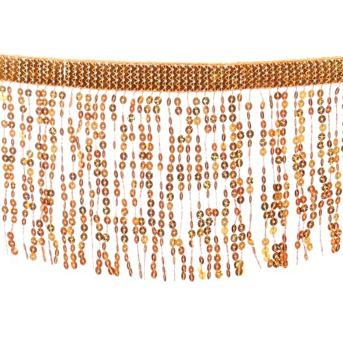 sourcing map Pailletten-Fransenbordüre, 16,3 cm breit, Quaste, Nähband, Polyester, für Bastelarbeiten, Nähen, Vorhang, Kissen, Kleid, Kleidung, Verzierung, Orange, 9,1 m sourcing map Pailletten-Fransenbordüre, 16,3 cm breit, Quaste, Nähband, Polyester, für Bastelarbeiten, Nähen, Vorhang, Kissen, Kleid, Kleidung, Verzierung, Orange, 9,1 m von sourcing map