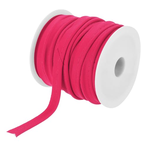 sourcing map Paspelkordel, 1,27 m, 1,27 cm (1/2 Zoll) Paspelband zum Nähen, Basteln, Stoffkantenbesatz, Fuchsia von sourcing map