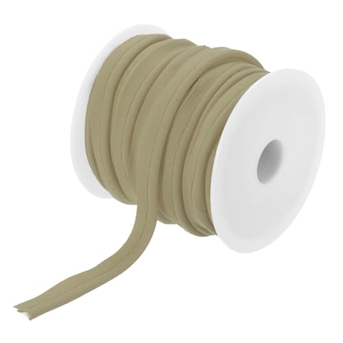 sourcing map Paspelkordel, 20 Yards, 1,27 cm Paspelband zum Nähen, Basteln, Stoffkantenbesatz, Dunkelbeige von sourcing map