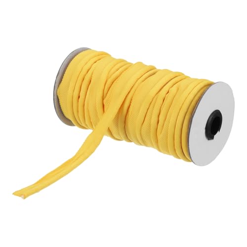 sourcing map Paspelkordel, 20 Yards 5/8 Zoll Paspelband zum Nähen, DIY, Basteln, Stoffkantenbesatz, Gelb von sourcing map