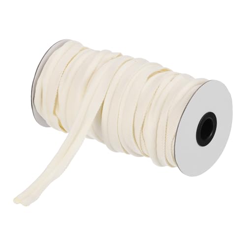 sourcing map Paspelkordel, 20 Yards 5/8 Zoll Paspelband zum Nähen, DIY, Basteln, Stoffkantenbesatz, Reisweiß von sourcing map
