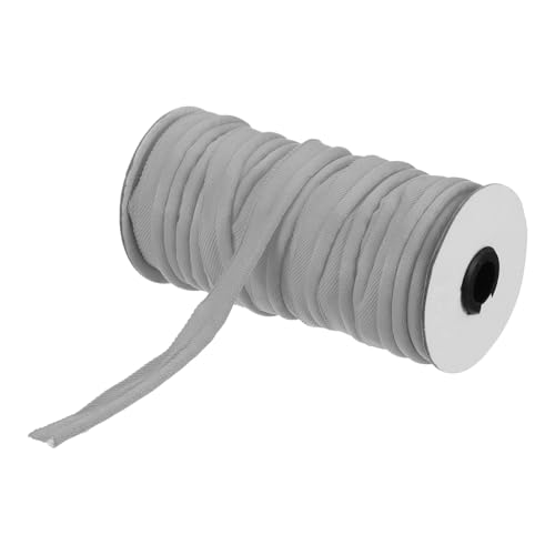 sourcing map Paspelkordel, 20 Yards 5/8 Zoll Paspelband zum Nähen, DIY, Basteln, Stoffkantenbesatz, grau von sourcing map
