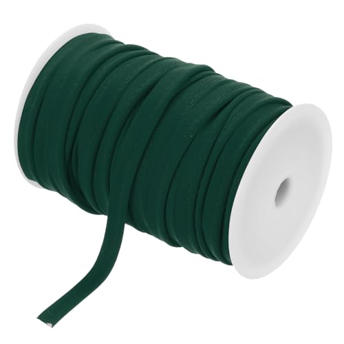 sourcing map Paspelkordel, 45,7 m, 1,27 cm (1/2 Zoll) Paspelband zum Nähen, Basteln, Stoffkantenbesatz, Dunkelgrün von sourcing map