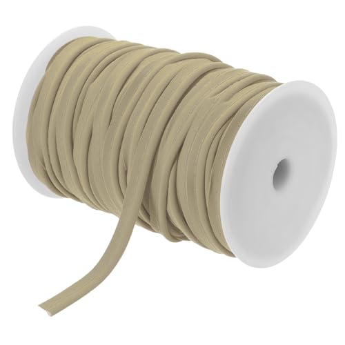 sourcing map Paspelkordel, 45,7 m, 1,27 cm (1/2 Zoll) Paspelband zum Nähen, Basteln, Stoffkantenbesatz, Hellkhaki von sourcing map
