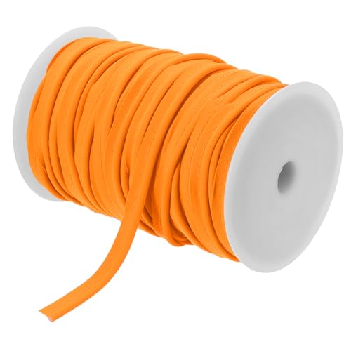 sourcing map Paspelkordel, 45,7 m, 1,27 cm (1/2 Zoll) Paspelband zum Nähen, Basteln, Stoffkantenbesatz, warmes Orange von sourcing map