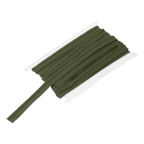 sourcing map Paspelkordel Besatz 6 Yards 5/8 Zoll Paspelband zum Nähen DIY Handwerk Stoff Kantenbesatz Dunkelgrün von sourcing map