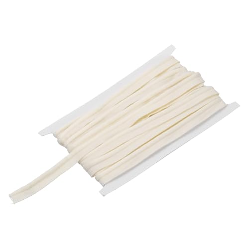 sourcing map Paspelkordel Besatz 6 Yards 5/8 Zoll Paspelband zum Nähen DIY Handwerk Stoff Kantenbesatz Reis Weiß von sourcing map