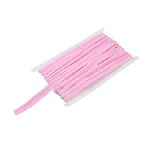 sourcing map Paspelkordel Besatz 6 Yards 5/8 Zoll Paspelband zum Nähen DIY Handwerk Stoff Kantenbesatz Rosa von sourcing map