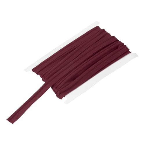 sourcing map Paspelkordel Besatz 6 Yards 5/8 Zoll Paspelband zum Nähen DIY Handwerk Stoff Kantenbesatz Weinrot von sourcing map
