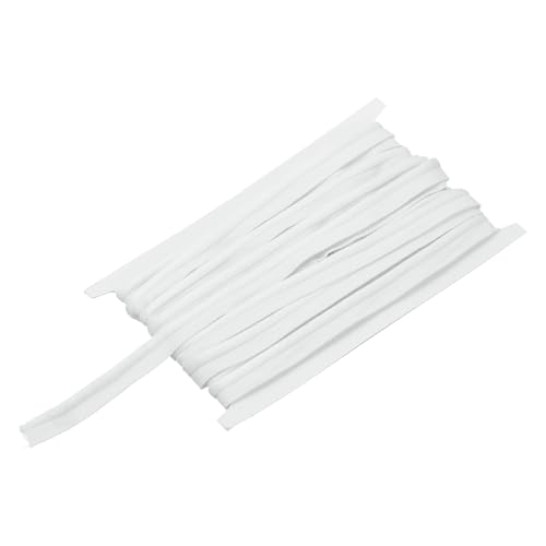 sourcing map Paspelkordel Besatz 6 Yards 5/8 Zoll Paspelband zum Nähen DIY Handwerk Stoff Kantenbesatz weiß von sourcing map