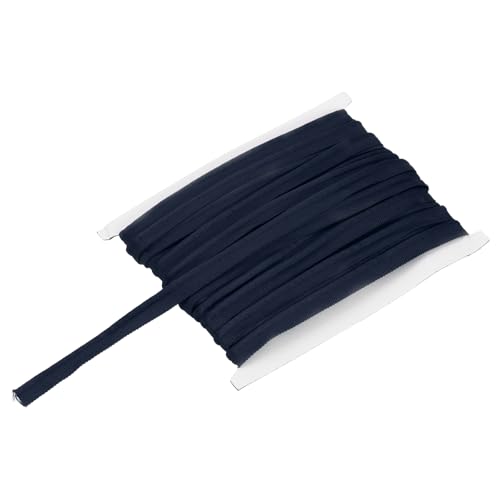 sourcing map Paspelkordel-Bordüre, 12 Yards 5/8 Zoll Paspelband zum Nähen, DIY, Basteln, Stoffkantenbesatz, Schwarz / Blau von sourcing map