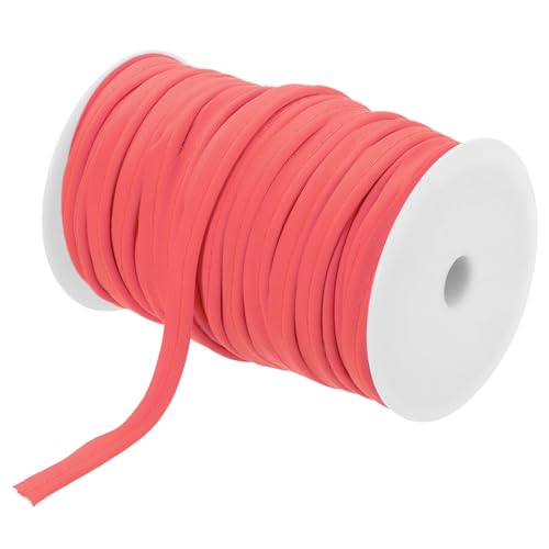 sourcing map Paspelkordel-Bordüre, 45,7 m, 1,27 cm (1/2 Zoll) Paspelband zum Nähen, Basteln, Stoffkantenbesatz, Rot von sourcing map