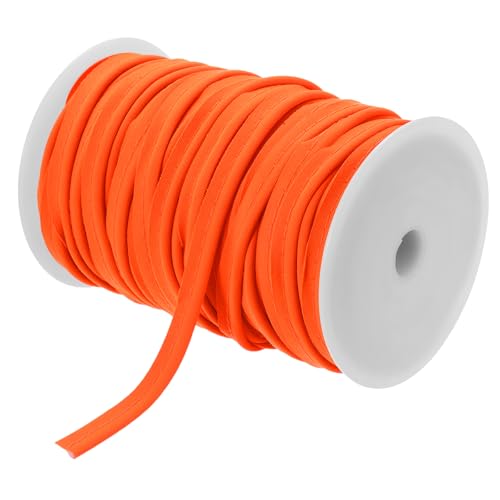 sourcing map Paspelkordel-Bordüre, 45,7 m, 1,27 cm (1/2 Zoll) Paspelband zum Nähen, DIY, Basteln, Stoffkantenbesatz, Orange von sourcing map