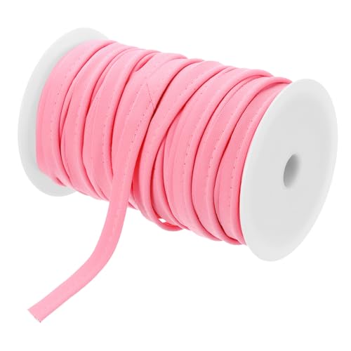 sourcing map Paspelkordel-Bordüre, 45,7 m, 1,27 cm (1/2 Zoll) Paspelband zum Nähen, DIY, Basteln, Stoffkantenbesatz, Rosa, Rot von sourcing map