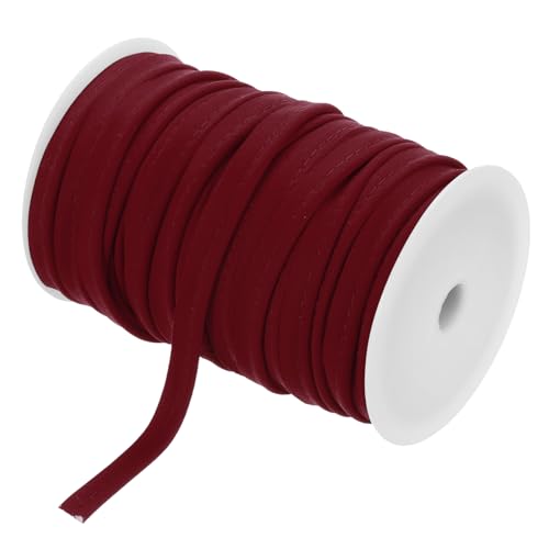 sourcing map Paspelkordel-Bordüre, 45,7 m, 1,27 cm (1/2 Zoll) Paspelband zum Nähen, DIY, Basteln, Stoffkantenbesatz, Weinrot von sourcing map