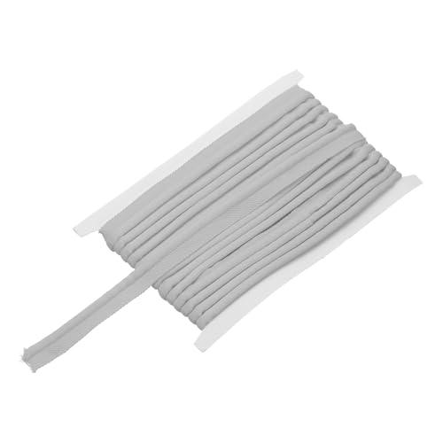 sourcing map Paspelkordel Bordüre, 6 Yards 5/8 Zoll Paspelband zum Nähen DIY Handwerk Stoff Kantenbesatz Hellgrau von sourcing map