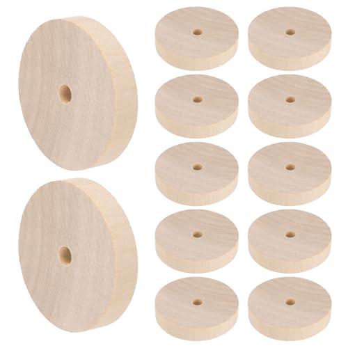sourcing map Platte Holzräder 5,1 cm Durchmesser 3/8 Zoll dick 0,6 cm Loch, flaches unlackiertes Holz Hobby Rad für Mini Weihnachtsbaum Basis DIY Modellautos LKW 12 Stück sourcing map Platte Holzräder 5,1 cm Durchmesser 3/8 Zoll dick 0,6 cm Loch, flaches unlackiertes Holz Hobby Rad für Mini Weihnachtsbaum Basis DIY Modellautos LKW 12 Stück von sourcing map