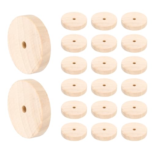sourcing map Platte Holzräder 5,1 cm Durchmesser 3/8 Zoll dick 0,6 cm Loch, flaches unlackiertes Holz Hobby Rad für Mini Weihnachtsbaum Basis DIY Modellautos LKW 24 Stück sourcing map Platte Holzräder 5,1 cm Durchmesser 3/8 Zoll dick 0,6 cm Loch, flaches unlackiertes Holz Hobby Rad für Mini Weihnachtsbaum Basis DIY Modellautos LKW 24 Stück von sourcing map