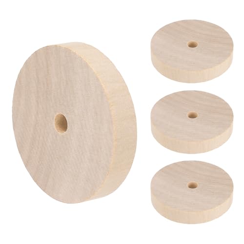 sourcing map Platte Holzräder 5,1 cm Durchmesser 3/8 Zoll dick 0,6 cm Loch, flaches unlackiertes Holz Hobby Rad für Mini Weihnachtsbaum Basis DIY Modellautos LKW 4 Stück sourcing map Platte Holzräder 5,1 cm Durchmesser 3/8 Zoll dick 0,6 cm Loch, flaches unlackiertes Holz Hobby Rad für Mini Weihnachtsbaum Basis DIY Modellautos LKW 4 Stück von sourcing map