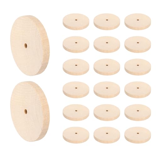 sourcing map Platte Holzräder 7,6 cm Durchmesser 3/8 Zoll dick 1/4 Zoll Loch, flaches unlackiertes Holz Hobby Rad für Mini Weihnachtsbaum Basis DIY Modellautos LKW 24 Stück sourcing map Platte Holzräder 7,6 cm Durchmesser 3/8 Zoll dick 1/4 Zoll Loch, flaches unlackiertes Holz Hobby Rad für Mini Weihnachtsbaum Basis DIY Modellautos LKW 24 Stück von sourcing map