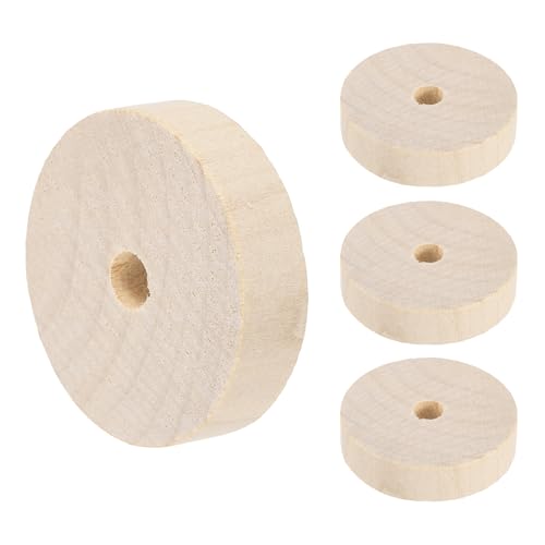 sourcing map Platten Holzräder 3,8 cm Durchmesser 3/8 Zoll dick 1/4 Zoll Loch, flaches unlackiertes Holz Hobby Rad für Mini Weihnachtsbaum Basis DIY Modellautos LKW 4 Stück sourcing map Platten Holzräder 3,8 cm Durchmesser 3/8 Zoll dick 1/4 Zoll Loch, flaches unlackiertes Holz Hobby Rad für Mini Weihnachtsbaum Basis DIY Modellautos LKW 4 Stück von sourcing map