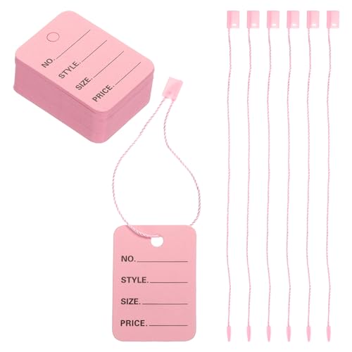 sourcing map Preisschilder zum Aufhängen, beschreibbare Etiketten, Display-Etiketten, 5,1 x 3,6 cm, rosa Etikettierung für Kleidung, hausgemachte Preise, mit Nylonschnur, 150 Stück sourcing map Preisschilder zum Aufhängen, beschreibbare Etiketten, Display-Etiketten, 5,1 x 3,6 cm, rosa Etikettierung für Kleidung, hausgemachte Preise, mit Nylonschnur, 150 Stück von sourcing map