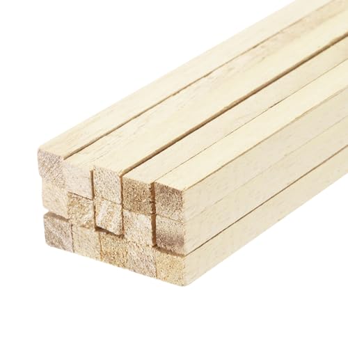 Sourcing Map Quadratische Holzstäbchen, 25,4 x 0,5 x 0,5 cm, Dübelstange, unlackiertes Hartholz, Bastelzweige für Bastelarbeiten, 15 Stück Sourcing Map Quadratische Holzstäbchen, 25,4 x 0,5 x 0,5 cm, Dübelstange, unlackiertes Hartholz, Bastelzweige für Bastelarbeiten, 15 Stück von sourcing map
