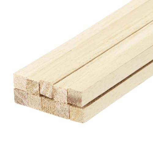 Sourcing Map Quadratische Holzstäbchen, 25,4 x 1,5 x 1,5 cm, Dübelstange, unlackiertes Hartholz, Bastelzweige für Bastelarbeiten, 10 Stück Sourcing Map Quadratische Holzstäbchen, 25,4 x 1,5 x 1,5 cm, Dübelstange, unlackiertes Hartholz, Bastelzweige für Bastelarbeiten, 10 Stück von sourcing map