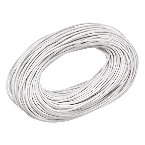 sourcing map Rund Lederschnur 20 Yards 18 Meter 1mm Lederband Flechtschnur Schnur Lederriemen für Geldbörse Handtasche Schnürsenkel Basteln Kunsthandwerk Armband Herstellung Rein Weiß sourcing map Rund Lederschnur 20 Yards 18 Meter 1mm Lederband Flechtschnur Schnur Lederriemen für Geldbörse Handtasche Schnürsenkel Basteln Kunsthandwerk Armband Herstellung Rein Weiß von sourcing map