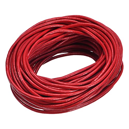 sourcing map Rund Lederschnur 11 Yards 10 Meter 2mm Lederband Flechtschnur Schnur Lederriemen für Geldbörse Handtasche Schnürsenkel Basteln Kunsthandwerk Armband Herstellung Dunkel Rot sourcing map Rund Lederschnur 11 Yards 10 Meter 2mm Lederband Flechtschnur Schnur Lederriemen für Geldbörse Handtasche Schnürsenkel Basteln Kunsthandwerk Armband Herstellung Dunkel Rot von sourcing map