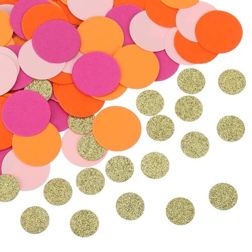 sourcing map Runde Glitzer-Konfetti-Tischdekoration für Party, Hochzeit, Festival, Dekoration, 1,5 cm/2,5 cm, rosarot, orange, rosa, gelb, gold, 100 Stück sourcing map Runde Glitzer-Konfetti-Tischdekoration für Party, Hochzeit, Festival, Dekoration, 1,5 cm/2,5 cm, rosarot, orange, rosa, gelb, gold, 100 Stück von sourcing map