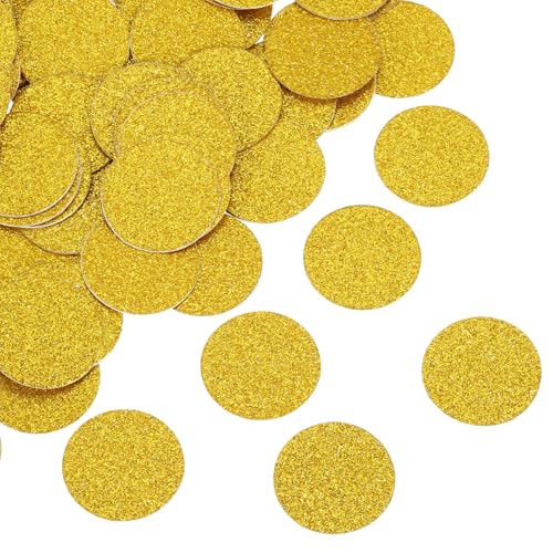 sourcing map Runde Konfetti, Glitzer, Tischkonfetti, Dekoration für Party, Hochzeit, Festival, Dekoration, 3,1 x 3,1 cm, Gold, 200 Stück sourcing map Runde Konfetti, Glitzer, Tischkonfetti, Dekoration für Party, Hochzeit, Festival, Dekoration, 3,1 x 3,1 cm, Gold, 200 Stück von sourcing map