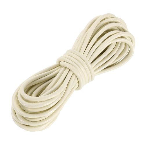 sourcing map Runde Lederschnur, 4,5 m, 3 mm, Lederschnur, Schnürung, für Bastelarbeiten, Armband, Geldbörse, Band, Beige sourcing map Runde Lederschnur, 4,5 m, 3 mm, Lederschnur, Schnürung, für Bastelarbeiten, Armband, Geldbörse, Band, Beige von sourcing map