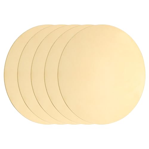sourcing map Runde Messingplatte, 0,8 mm dick, 80 mm Durchmesser, H62, runde Messingscheibe, blank, rund, Metallblech, Kupfer-Kreisscheibe für Metallstempel, Bastelarbeiten, 5 Stück sourcing map Runde Messingplatte, 0,8 mm dick, 80 mm Durchmesser, H62, runde Messingscheibe, blank, rund, Metallblech, Kupfer-Kreisscheibe für Metallstempel, Bastelarbeiten, 5 Stück von sourcing map