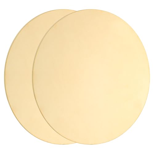 sourcing map Runde Messingplatte, 1,5 mm dick, 100 mm Durchmesser, H62, runde Messingscheibe, blank, rund, Metallblech, Kupfer-Kreisscheibe für Metallstempel, Basteln, 2 Stück sourcing map Runde Messingplatte, 1,5 mm dick, 100 mm Durchmesser, H62, runde Messingscheibe, blank, rund, Metallblech, Kupfer-Kreisscheibe für Metallstempel, Basteln, 2 Stück von sourcing map