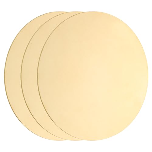 sourcing map Runde Messingplatte, 1 mm dick, 80 mm Durchmesser, H62 Messingscheibe, blank, rund, Metallblech, Kupfer-Kreisscheibe für Metallstempel, Basteln, 3 Stück sourcing map Runde Messingplatte, 1 mm dick, 80 mm Durchmesser, H62 Messingscheibe, blank, rund, Metallblech, Kupfer-Kreisscheibe für Metallstempel, Basteln, 3 Stück von sourcing map