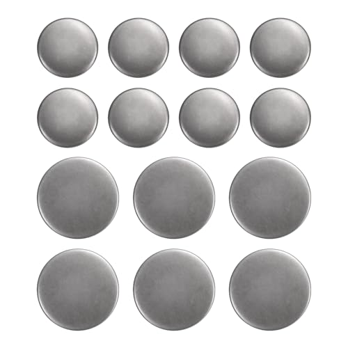 sourcing map Runde Metallknöpfe, 15 mm/20 mm, Messing, Nähen, Handwerk, Ersatzknöpfe für Blazer, Anzüge, Kleidung, Dekoration, DIY-Zubehör, Pistole, 14 Stück von sourcing map