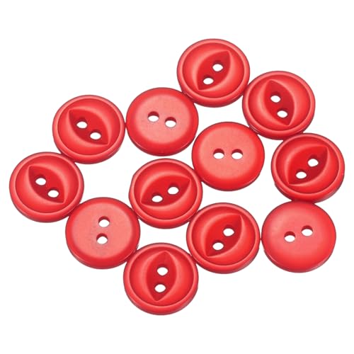 sourcing map Runde Nähknöpfe, 12,5 mm, Kunstharz, 2 Löcher, Fischaugen-Ersatzknöpfe für Bastelarbeiten, Hosen, Kleid, Rock, Kleidung, Verschlussknöpfe, 12 Stück, 20 l, Rot sourcing map Runde Nähknöpfe, 12,5 mm, Kunstharz, 2 Löcher, Fischaugen-Ersatzknöpfe für Bastelarbeiten, Hosen, Kleid, Rock, Kleidung, Verschlussknöpfe, 12 Stück, 20 l, Rot von sourcing map