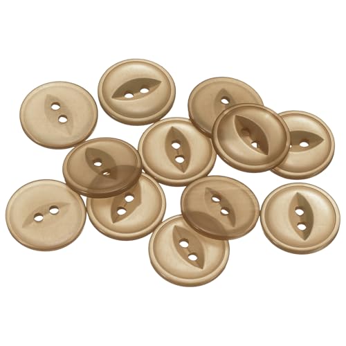sourcing map Runde Nähknöpfe, 32 l, braun, 20 mm, Kunstharz, 2 Löcher, Fischaugen-Ersatzknöpfe für Bastelarbeiten, Hosen, Kleid, Rock, Kleidung, Verschlussknöpfe, 50 Stück sourcing map Runde Nähknöpfe, 32 l, braun, 20 mm, Kunstharz, 2 Löcher, Fischaugen-Ersatzknöpfe für Bastelarbeiten, Hosen, Kleid, Rock, Kleidung, Verschlussknöpfe, 50 Stück von sourcing map