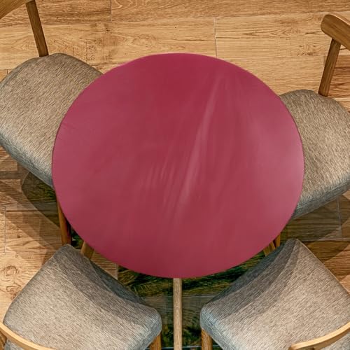 sourcing map Runde Tischdecke mit elastischem Rand, PVC-Tischdecke, wasserdicht, dehnbar, Vinyl-Tischdecke, passend für 111,8 cm - 139,7 cm Durchmesser, für Picknick, Camping, Outdoor, Weinrot, 2 sourcing map Runde Tischdecke mit elastischem Rand, PVC-Tischdecke, wasserdicht, dehnbar, Vinyl-Tischdecke, passend für 111,8 cm - 139,7 cm Durchmesser, für Picknick, Camping, Outdoor, Weinrot, 2 von sourcing map