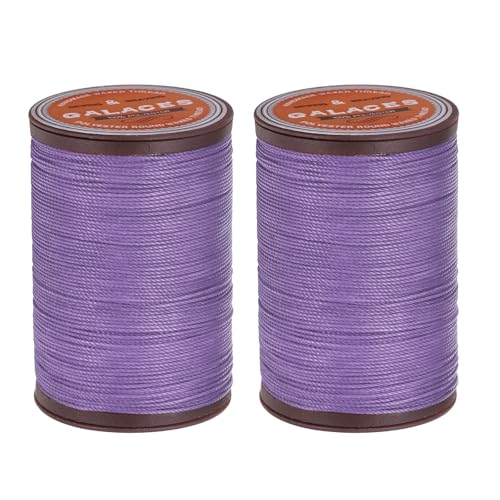 sourcing map Rundes Ledernähgarn, gewachst, 80 m, Polyester-Wachsschnur, 0,55 mm Wachsschnur für Lederhandwerk, Buchbindung, Armbänder, geflochten, lilafarben, 2 Stück sourcing map Rundes Ledernähgarn, gewachst, 80 m, Polyester-Wachsschnur, 0,55 mm Wachsschnur für Lederhandwerk, Buchbindung, Armbänder, geflochten, lilafarben, 2 Stück von sourcing map