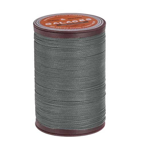 sourcing map Rundes Ledernähgarn, gewachst, 80 m, Wachs-Polyesterschnur, 0,55 mm, gewachste Nähschnur für Lederhandwerk, Buchbindung, Armbänder, geflochten, Frostblau sourcing map Rundes Ledernähgarn, gewachst, 80 m, Wachs-Polyesterschnur, 0,55 mm, gewachste Nähschnur für Lederhandwerk, Buchbindung, Armbänder, geflochten, Frostblau von sourcing map