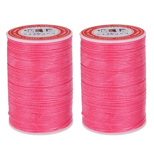 sourcing map Rundes Ledernähgarn, gewachst, 85 m, Polyester-Wachsschnur, 0,65 mm Wachsschnur für Lederhandwerk, Buchbindung, Armbänder, geflochten, Altrosa, 2 Stück sourcing map Rundes Ledernähgarn, gewachst, 85 m, Polyester-Wachsschnur, 0,65 mm Wachsschnur für Lederhandwerk, Buchbindung, Armbänder, geflochten, Altrosa, 2 Stück von sourcing map